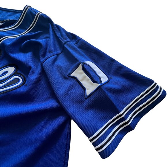 Vintage Colosseum Duke Blue Devils Baseball Jersey 2XL NCAA Retro EUC - Picture 10 of 14